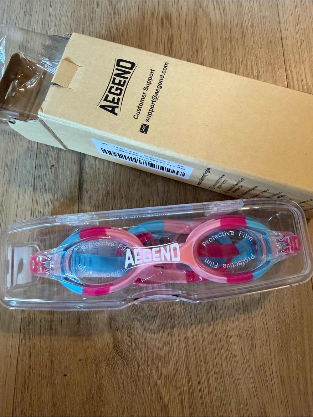 Pink & Blue Swimming Goggles - Comfortable Fit
